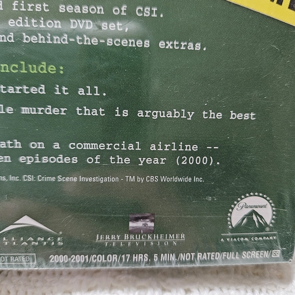 CSI Crime Scene Investigation Season 1 BRAND NEW SEALED 6-DVD SET 17+Hours - Picture 5 of 8